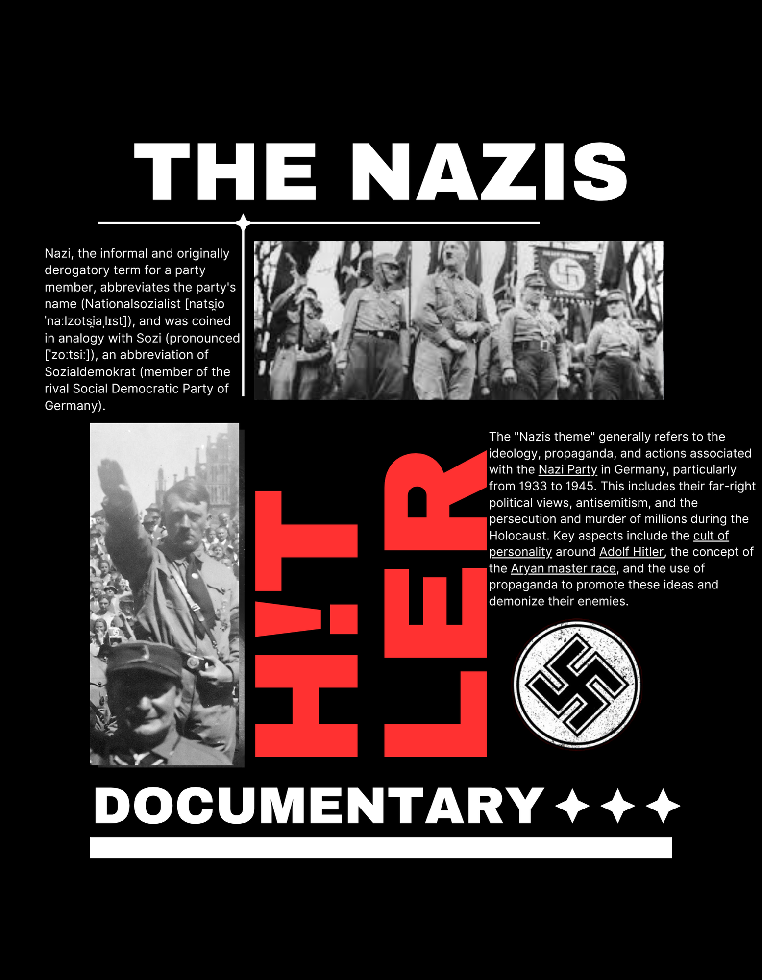 Nazis oversized t-shirt